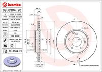 BREMBO 09830420 - Disco de freno - PRIME LINE