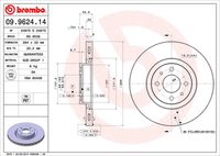 BREMBO 09962414 - Lado de montaje: Eje trasero<br>Tipo de disco de frenos: macizo<br>Tipo de disco de frenos: ranurado<br>Espesor de disco de frenos [mm]: 11<br>Número de orificios: 4<br>Artículo complementario / información complementaria 2: con tornillos<br>Altura [mm]: 40<br>Diámetro de centrado [mm]: 59<br>Diámetro exterior [mm]: 240<br>Superficie: revestido<br>Espesor mínimo [mm]: 9,2<br>Par apriete [Nm]: 98<br>