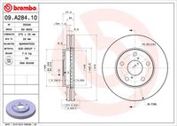 BREMBO 09A28410 - Disco de freno - PRIME LINE