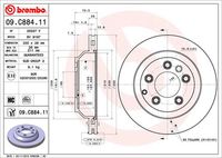 BREMBO 09C88411 - Disco de freno - PRIME LINE - UV Coated