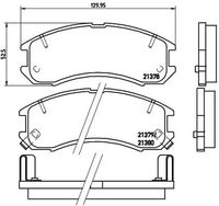 BREMBO P24024 - año construcción hasta: 07/1991<br>Lado de montaje: Eje delantero<br>Contacto avisador de desgaste: con avisador acústico de desgaste<br>Material: Low-Metallic<br>Homologación: ECE-R90<br>Número de WVA: 21378<br>Espesor [mm]: 15<br>Ancho [mm]: 118,8<br>Altura [mm]: 52,2<br>Restricción de fabricante: AKEBONO System<br>