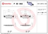BREMBO P50082 - Juego de pastillas de freno - PRIME LINE