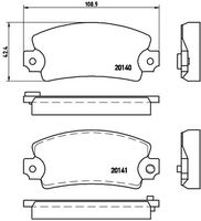 BREMBO P68004 - Juego de pastillas de freno - PRIME LINE