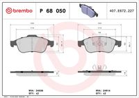 BREMBO P68050 - Lado de montaje: Eje delantero<br>Ancho [mm]: 116<br>Espesor [mm]: 17<br>Altura [mm]: 52<br>Contacto avisador de desgaste: excl. contacto de avisador de desgaste<br>Artículo complementario/Información complementaria: sin accesorios<br>Sistema de frenos: Lucas<br>Artículo complementario / información complementaria 2: con tornillos pinza freno<br>Número de WVA: 23973<br>