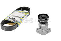 SNR KA85313 - Unidades accionadas: Alternador<br>Equipamiento de vehículo: para vehículos con climatizador<br>Equipamiento de vehículo: para vehículos con dirección asistida<br>Longitud [mm]: 1795<br>Ancho [mm]: 21,36<br>Material de las correas: EPDM (Ethylen-Propylen-Dien-Caucho)<br>Número de nervaduras: 6<br>SVHC: No existen sustancias SVHC<br>