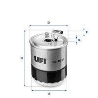 UFI 2410700 - Filtro combustible