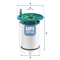 UFI 2605300 - Filtro combustible