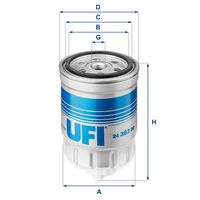 UFI 2438300 - Filtro combustible