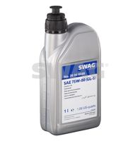 SWAG 30940580 - Cantidad llenado aceite [l]: 0,7<br>Capacidad [litros]: 5<br>Tipo de envase: Botella<br>Especificación según API: GL-4<br>Especificación según API: GL-5<br>Clase de viscosidad SAE: 75W-90<br>