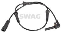 SWAG 33101360 - Número de conexiones: 2<br>Lado de montaje: Eje trasero izquierda<br>Lado de montaje: Eje trasero, derecha<br>Longitud de cable [mm]: 640<br>Peso [kg]: 0,042<br>