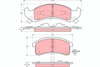 TRW GDB4054 - Lado de montaje: Eje trasero<br>Homologación: E9 90R - 01118/745<br>Restricción de fabricante: MANDO<br>Contacto avisador de desgaste: con avisador acústico de desgaste<br>Ancho [mm]: 121,4<br>Altura [mm]: 54<br>Espesor [mm]: 16,6<br>SVHC: No hay información disponible, diríjase al fabricante.<br>