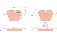 TRW GDB1530 - Juego de pastillas de freno - COTEC