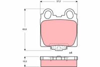 TRW GDB3233 - Juego de pastillas de freno