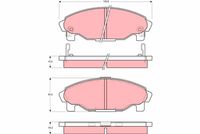TRW GDB3071 - Juego de pastillas de freno