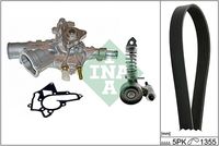 Schaeffler INA 529001030 - Bomba de agua + kit de correa poli V