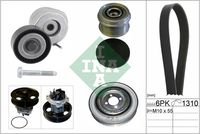 Schaeffler INA 529004530 - Bomba de agua + kit de correa poli V