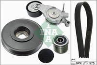 Schaeffler INA 529006210 - para n° fabricante: F-232369.04/.05<br>para n° fabricante: F-232369.07/.08<br>Restricción de fabricante: Bosch<br>Equipamiento de vehículo: para vehículos con climatizador<br>Longitud 1 [mm]: 975<br>Número de nervaduras: 6<br>Distancia del primer canal [mm]: 8<br>Poleas: con polea de rueda libre<br>Poleas: con polea cigüeñal<br>Artículo complementario / información complementaria 2: Revisar/sustituir poleas libres del alternador<br>SVHC: No existen sustancias SVHC<br>