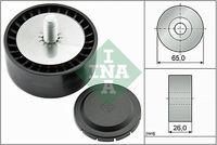 Schaeffler INA 532080210 - Ancho de la superficie de contacto de los rodillos [mm]: 26<br>Diámetro exterior [mm]: 65<br>Material: Plástico<br>Peso [kg]: 0,201<br>para OE N°: 000 202 18 19<br>