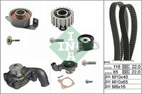 Schaeffler INA 530010432 - Bomba de agua + kit correa distribución