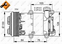 NRF 32410 - Compresor, aire acondicionado - EASY FIT