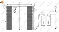 NRF 35741 - Condensador, aire acondicionado - EASY FIT