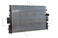NRF 53614A - Material: Aluminio<br>Longitud de red [mm]: 649<br>Ancho de red [mm]: 440<br>Profundidad de red [mm]: 36<br>Tipo radiador: Aletas refrigeración soldadas<br>