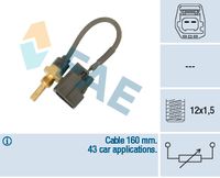FAE 32425 - Longitud de cable [mm]: 160<br>Número de enchufes de contacto: 2<br>Rosca empalme: M12 x 1,5<br>