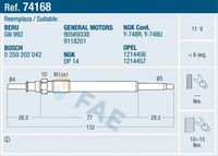 ERA 887064 - Bujía de precalentamiento