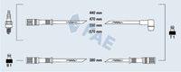 FAE 83490 - Material: Silicona<br>Cable de encendido: con supresión de interferencias<br>Longitud 1 [mm]: 515<br>Longitud 2 [mm]: 515<br>Cantidad líneas: 5<br>Long. 3 [mm]: 610<br>Long. 4 [mm]: 698<br>Long. 5 [mm]: 590<br>Diámetro cable [mm]: 7<br>