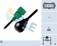 FAE 60108 - Longitud de cable [mm]: 520<br>Número de enchufes de contacto: 3<br>Peso [kg]: 0,080<br>