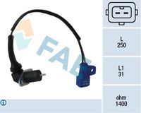 FAE 79079 - Tipo de sensor: Hall<br>Número de enchufes de contacto: 3<br>Forma del enchufe: oval<br>Juego alternativo de reparación: 551679<br>