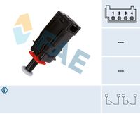 FAE 24795 - Tipo de servicio: mecánico<br>Número de enchufes de contacto: 4<br>Color de carcasa: negro<br>Nº de información técnica: circuit N.C.<br>Nº de información técnica: circuit N.O.<br>