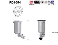 AS FD1054 - Filtro hollín/partículas, sistema escape