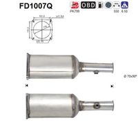 AS FD1007Q - Filtro hollín/partículas, sistema escape