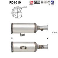 AS FD1010 - Filtro hollín/partículas, sistema escape
