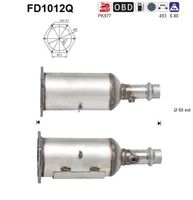 AS FD1012Q - Filtro hollín/partículas, sistema escape