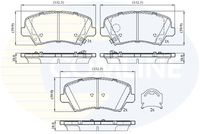 COMLINE CBP32773 - año construcción desde: 11/2016<br>Lado de montaje: Eje delantero<br>Tamaño de llanta [pulgada]: 15,0<br>Espesor [mm]: 17,8<br>Longitud [mm]: 132,8<br>Ancho [mm]: 59,8<br>Contacto avisador de desgaste: con avisador acústico de desgaste<br>Sistema de frenos: Mando<br>