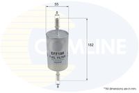 COMLINE EFF188 - Altura [mm]: 182<br>Peso [kg]: 0,16<br>Diámetro exterior [mm]: 56<br>Tipo de filtro: Filtro de tubería<br>Ø entrada [mm]: 8<br>Ø salida [mm]: 8<br>