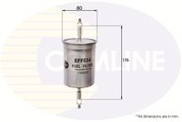 COMLINE EFF034 - Preparación del combustible: Inyección de gasolina<br>Tipo de filtro: Filtro de tubería<br>Diámetro [mm]: 74,9<br>Diámetro exterior 1 [mm]: 82<br>Altura [mm]: 175<br>Ø entrada [mm]: 8<br>Ø salida [mm]: 8<br>