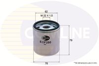 COMLINE EOF280 - año construcción hasta: 09/2013<br>Altura [mm]: 69<br>Peso [kg]: 0,06<br>Diámetro exterior [mm]: 65<br>Tipo de filtro: Cartucho filtrante<br>Diám. int. 1 [mm]: 24<br>