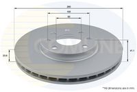 COMLINE ADC1112V - Disco de freno