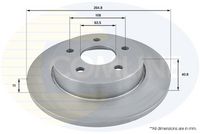 COMLINE ADC1228 - Disco de freno - Comline