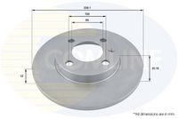 COMLINE ADC1402 - año construcción desde: 09/1986<br>año construcción hasta: 06/1987<br>Lado de montaje: Eje delantero<br>Clase de caja de cambios: Caja de cambios manual<br>Altura [mm]: 38,6<br>Tipo de disco de frenos: macizo<br>Espesor de disco de frenos [mm]: 9,9<br>Espesor mínimo [mm]: 8<br>Número de taladros: 1<br>Diámetro exterior [mm]: 239<br>Número de orificios: 4<br>Diámetro de centrado [mm]: 65<br>corona de agujeros - Ø [mm]: 100<br>