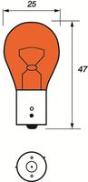 MOTAQUIP LVEB581 - Lado de montaje: delante<br>Tensión [V]: 12<br>Potencia nominal [W]: 21<br>Tipo de lámpara: PY21W<br>Cantidad: 10<br>Versión: Standard<br>Versión: Trade Box<br>Color lámpara: naranja<br>Modelo de zócalo, bombilla incandescente: BAU15s<br>