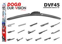 DOGA DVF45 - Lado de montaje: ambos lados<br>Tipo de escobilla: Escobillas con arco<br>Lado de montaje: delante<br>Longitud [mm]: 450<br>Longitud [in]: 18<br>
