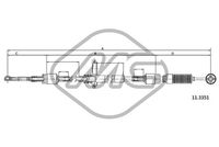 Metalcaucho 80907 - Longitud 1/Longitud 2 [mm]: 1155/820<br>Peso [kg]: 0,502<br>