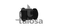 TALOSA 5701155 - Lado de montaje: Eje delantero<br>Lado de montaje: exterior<br>Tipo de cojinetes: Rodamiento de caucho-metal<br>Tipo de dirección: para brazo oscilante transversal<br>Peso [kg]: 0,26<br>