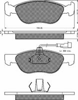 BREMBO P23070 - año construcción desde: 10/1996<br>Lado de montaje: Eje delantero<br>Contacto avisador de desgaste: con sensor de desgaste incorporado<br>Artículo complementario / información complementaria 2: Chapa antichirridos<br>Artículo complementario / información complementaria 2: con clip de émbolo<br>Nº art. de accesorio recomendado: 1 987 474 354<br>Material: Low-Metallic<br>Homologación: ECE-R90<br>Número de WVA: 21927<br>Espesor [mm]: 17<br>Ancho [mm]: 156,5<br>Altura [mm]: 52,5<br>Sistema de frenos: ATE<br>