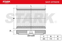 SIDAT MBX284 - Filtro, aire habitáculo