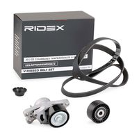 RIDEX 542R0133 - Código de motor: TU5JP4<br>Unidades accionadas: Alternador<br>Equipamiento de vehículo: para vehículos con climatizador<br>Longitud [mm]: 1560<br>Ancho [mm]: 21,4<br>Número de nervaduras: 6<br>Equipos/Rodillos: incl. rodillo tensor<br>Equipos/Rodillos: incl. polea de inversión<br>